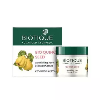 Крем для массажа лица Biotique Quince Seed Anti Aging для нормальной и сухой кожи, 50 г