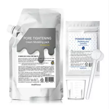 Крем для моделирования Medi Flower Крем для сужения пор 700 г + Маска-порошок 40 г + Мерные стаканчики