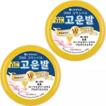 Крем для ног Kounbal Premium Yellow 100 г x 2 шт. Официально импортированный из Японии корейский увлажняющий отшелушивающий уход за пятками (2)