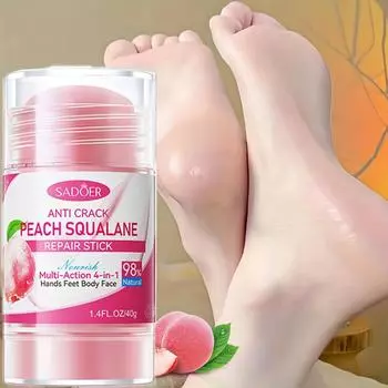 Крем для ног «Персиковый» с растительными экстрактами бережно ухаживает за кожей, увлажняет и питает ее в течение длительного времени.