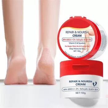 Крем для ног с мочевиной, антифриз и крем против трещин 100 г, питательный крем для ног от трещин на пятках