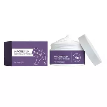 Крем для ног с мятой и магнием Увлажняет кожу Мягко очищает ноги И смягчает Отшелушивающий крем для ног One Size