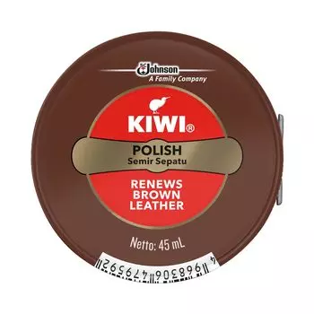 Крем для обуви KIWI Oily Shoe Cream для коричневых оттенков 45 мл