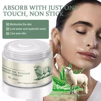 Крем для омоложения кожи с ланолином Увлажняющий, подтягивающий и укрепляющий крем One Size белый