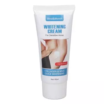 Крем для осветления кожи, выравнивающий неровный цвет кожи, питательный отбеливающий крем для чувствительных участков 60 мл