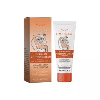 Крем для отбеливания подмышек осветляет темную кожу под мышками и темные суставы, отбеливает нежную кожу и делает ее белее One Size