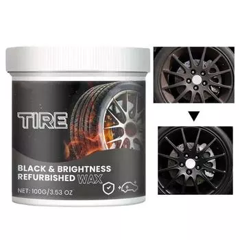 Крем для покрытия шин Крем для придания блеска шинам для автомобилей Формула защиты от ржавчины Средство для восстановления протектора шин для внедорожников, седанов, автофургонов, небольших автомобилей, грузовиков 100ml