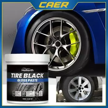 Крем для придания блеска шинам для ухода за колесами автомобиля, гидрофобное покрытие, защитное средство для восстановления обода шин, долговечный воск, автомобильные аксессуары 100ml