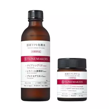 Крем для разглаживания морщин, неразбавленный подтягивающий крем, 50 г лосьон, неразбавленный подтягивающий лосьон, 120 мл TUNEMAKERS Ниацинамид, производное ретинола, эластин