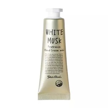 Крем для рук Blend Hand Cream Mini White Musk увлажняющий, ингредиенты 14 г Сделано в Японии John s OA-JON-89-1