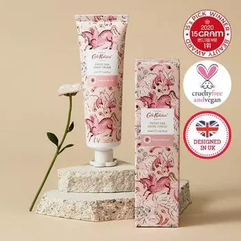 Крем для рук Cath Kidston Vegan с ароматом душистого горошка 50 мл (Аромат сладкого горошка, жасмина и мускуса), Корейская косметика