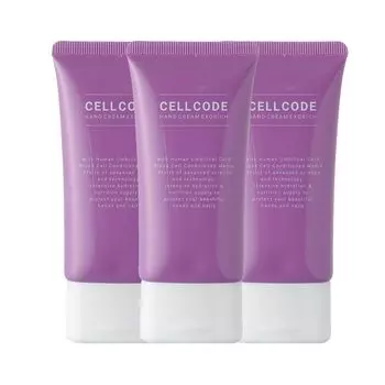 Крем для рук Cellcode Exorich набор x 3 Без запаха Для чувствительной руки Увлажняющий без человеческого стебля человеческая пуповина сделана в стареющих грубых ногтей набор из