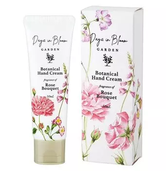 Крем для рук Days in Bloom GARDEN Botanical Rose Bouquet 50 мл белый