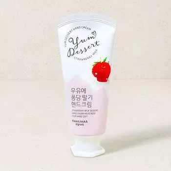 Крем для рук «Фруктовый десерт Нараям» с молоком и клубникой (60 г)