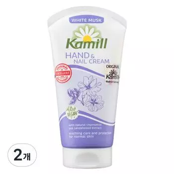 Крем для рук и ногтей Camille, белый мускус, 75 мл, 2 шт.