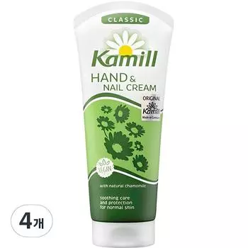 Крем для рук и ногтей Camille с классическим ароматом ромашки, 100 мл, 4 шт.