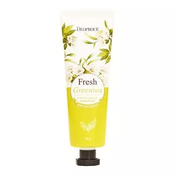 Крем для рук корейский, DEOPROCE, с ароматом зелёного чая, 50 мл.