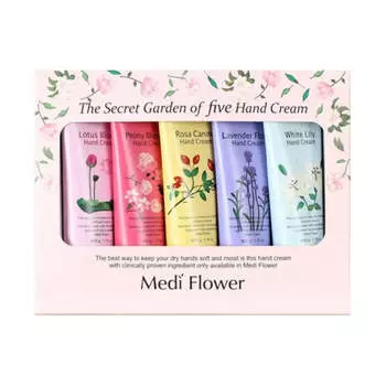 Крем для рук Medi Flower The Secret Garden 50 г, набор из 5 шт. 1Set