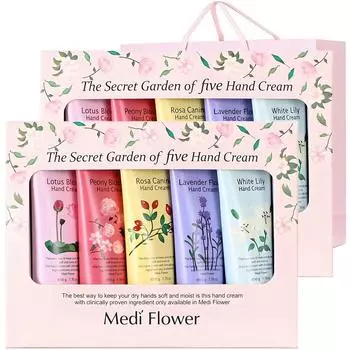 Крем для рук Mediflower The Secret Garden, набор из 5 предметов, 250 г, 2 набора