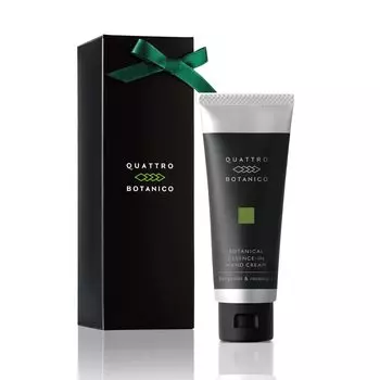 Крем для рук Quattro Botanico Gift Wrapping, растительная эссенция в креме для рук 45 г, аромат цитрусовых, бергамота и розмарина, уход за руками без добавок для грубых рук