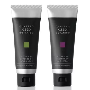 Крем для рук Quattro Botanico с ретинолом содержит грубые руки, растительная эссенция в креме для рук 45 г x 2 аромата, уход за ногтями, разглаживающий, увлажняющий, антивозрастной уход за руками