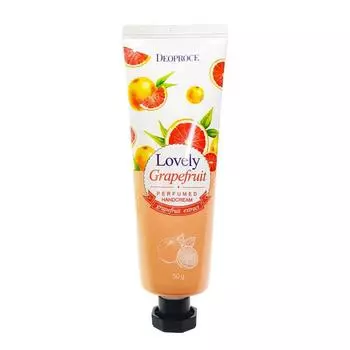 Крем для рук с ароматом грейпфрута DEOPROCE LOVELY GRAPEFRUIT PERFUMED HANDCREAM 50г