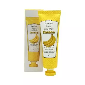 Крем для рук с экстрактом банана,FarmStay I Am Real Fruit Banana Hand Cream,100мл