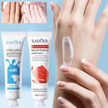 Крем для рук с молочным гранатом и отбеливающим эффектом, увлажняющий и против сухости, на осень и зиму milk-5pcs