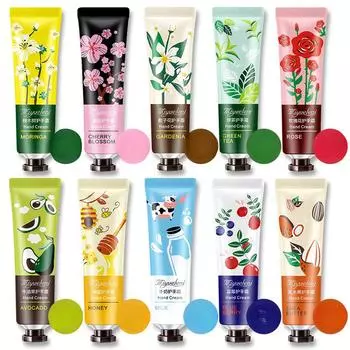 Крем для рук с растительным ароматом 30 г Увлажняющий Нежирный Цветок Гардении Увлажняющий Освежающий shea
