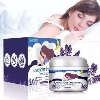Крем для сна 20 г, натуральный, расслабляющий, снимающий стресс, средство для сна, быстро впитывающийся, легкий, компактный, с ароматом лаванды, крем для дома от бессонницы белый