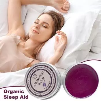 Крем для сна Лаванда Натуральные ингредиенты Расслабление Стресс Помощь Бессонница Легкий Ароматический Бальзам Для Путешествий Дом фиолетовый