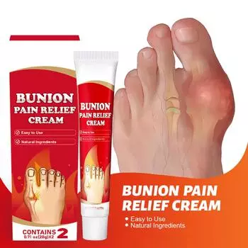 Крем для снятия боли при вальгусной деформации пальцев ног, корректирующий крем при вальгусной деформации колена, пластырь при поясничном артрите 20 г*2 One Size