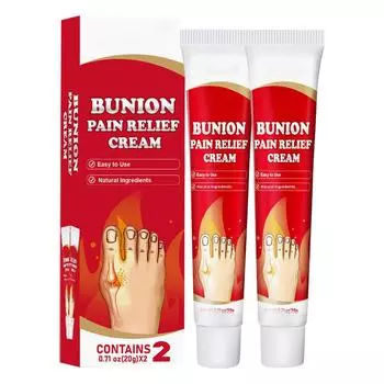 Крем для снятия боли при вальгусной деформации пальцев ног, корректирующий крем при вальгусной деформации колена, пластырь при поясничном артрите 20 г*2 One Size