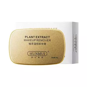 Крем для снятия макияжа Растительный экстракт Очищающий Средство для снятия макияжа Очищающий крем для лица Eyeslip Face Три в одном Мягкое и нераздражающее средство для снятия макияжа 85g золотой