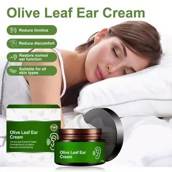 Крем для снятия шума в ушах, подходит для всех типов шума в ушах, массажный крем для ушей, 1 шт. белый