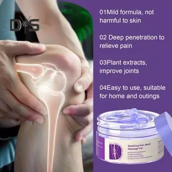 Крем для суставов с экстрактом куркумы, гель, не размазывается, многокомпонентная успокаивающая натуральная растительная эссенция для коленей, шеи, плеч 1pc