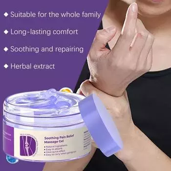 Крем для суставов с экстрактом куркумы, гель, не размазывается, многокомпонентный, успокаивающий, натуральная растительная эссенция 1pc