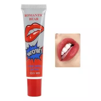 Крем для татуировок Magic Peel Off Liquid Lipstick 6 цветов Водостойкий долговечный блеск для губ Tint Tearable Amazing, Sex red, 1 шт., 04 Sex red