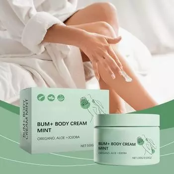 Крем для тела с перечной мятой, успокаивающий, освежающий и увлажняющий One Size