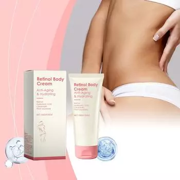 Крем для тела с ретинолом, крем для тела с ретинолом, лосьон для тела с ретинолом, эффективно уменьшает появление тонких линий и морщин, борется со старением кожи.