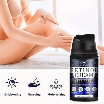 Крем для тела с ретинолом, увлажняющее и питательное молочко для тела, увлажняющий и осветляющий крем для тонких линий 50ml