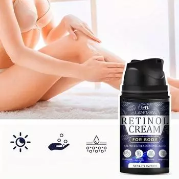 Крем для тела с ретинолом, увлажняющий, против старения, улучшение провисания кожи, уменьшение пигментации, ровный тон кожи, глубокое питание, уход за телом