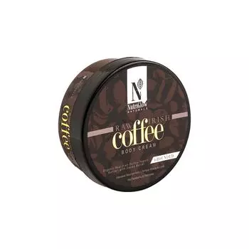 Крем для тела с сырым ирландским кофе от NutriGlow Natural, нежирный, легкий, 7,05 унции 7.05 oz