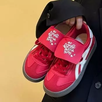 Крем для тренировок Майяра 2024 года, нишевая маленькая белая обувь, осенняя новинка, симпатичный дизайн с плоской подошвой, повседневная обувь для сноуборда 35 чёрный