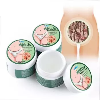 Крем для удаления лобковых вшей, быстродействующий, уменьшает зуд от вшей для головных вшей Крем для лобковых вшей 10 г для I3Y4 white-10g
