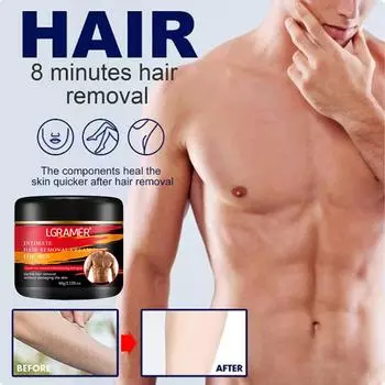 Крем для удаления волос для мужчин без боли, мягкий, не раздражающий крем для удаления волос на теле, руках, подмышках, ногах, нежное освежающее удаление волос