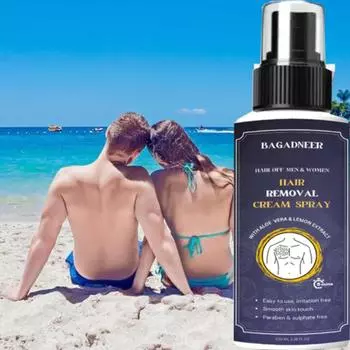 Крем для удаления волос для мужчин и женщин | Безболезненный крем для удаления волос на теле для спины, груди, ног, рук, подмышек и интимных зон | 100 мл 100ml