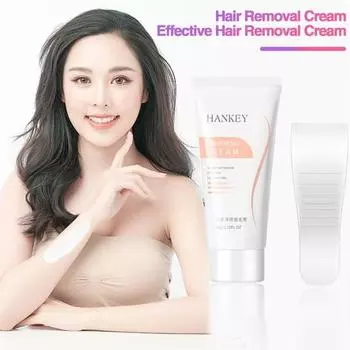 Крем для удаления волос для женщин и мужчин, нежное и не раздражающее средство для удаления волос, безболезненный и без остатка, быстрая депиляция, крем для депиляции волос белый