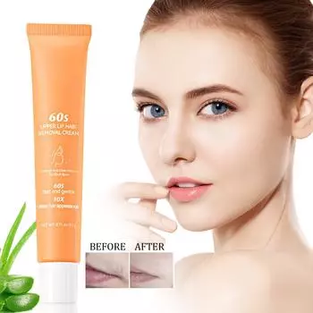 Крем для удаления волос на губах — это мягкое и нераздражающее средство для удаления волос на верхней губе, 20 г One Size белый