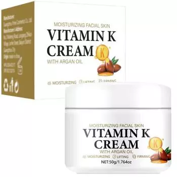 Крем для ухода за кожей лица с мягким увлажняющим и укрепляющим кремом K 50 г One Size белый